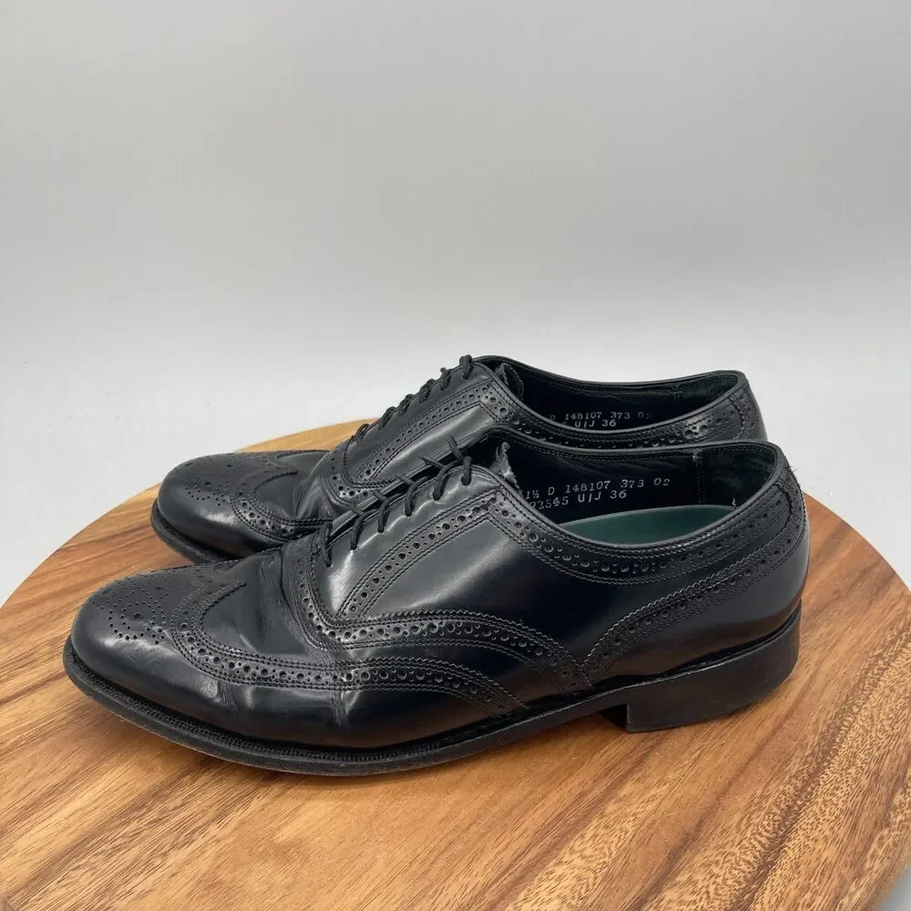 Florsheim Imperial Oxfords Mens Size 11.5 D Black Leather Wingtip Dress Shoes